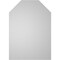 Ekena Millwork Octagonal Top Surface Mount PVC Gable Vent w/ 2"W x 2"P Brickmould Sill Frame, 24"W x 34"H GVPOT24X3403SN - alternate 4